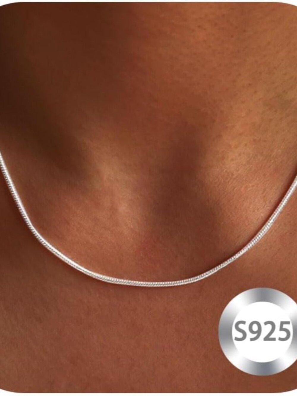 925 Sterling Silver Chain Necklace for Women 16-24 Inch Silver Jewelry Gift